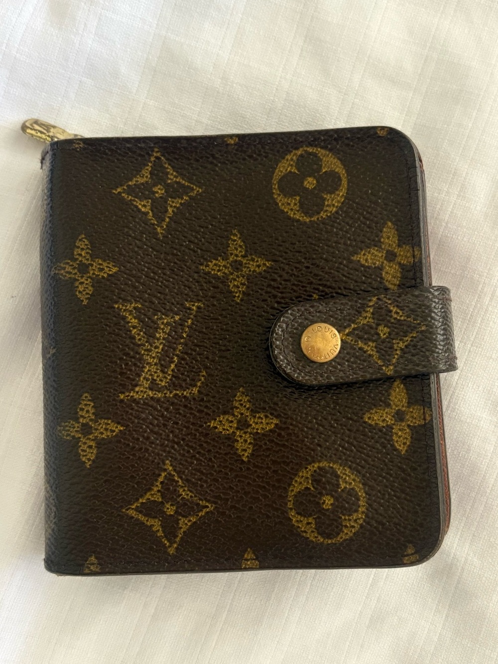 Authentic Louis Vuitton Monogram Compact Bifold Wallet